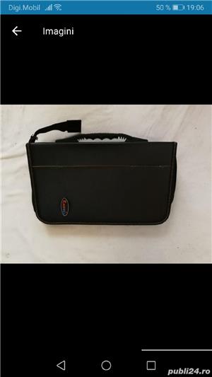 Vând borsetă CD DVD-uri, piele, 128 buc - imagine 2