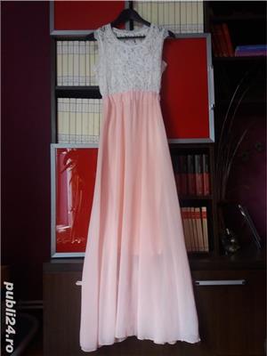rochie eleganta dantela,voal - imagine 4
