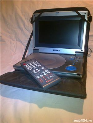 DVD player portabil 7 inch 2 buc. Husa si Telecomanda - imagine 2