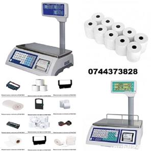 Role de hartie si riboane cantare electronice, imprimante de sectie.