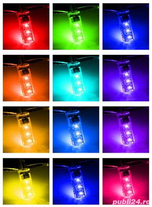 LED multicolor cu telecomanda - imagine 2