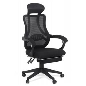 Scaun de birou ergonomic Office 927 din stofa cu suport de picioare - imagine 1