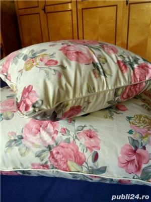 Seturi de cate 2 perne NOI- 2,05 kg puf gasca/set- fermitate ridicata - imagine 5