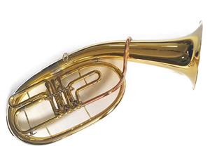 Tenor Horn Karl Glaser 3 clape Bb Bariton auriu - imagine 2