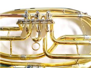 Tenor Horn Karl Glaser 3 clape Bb Bariton auriu - imagine 9