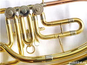Tenor Horn Karl Glaser 3 clape Bb Bariton auriu - imagine 8