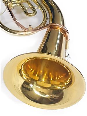 Tenor Horn Karl Glaser 3 clape Bb Bariton auriu - imagine 4