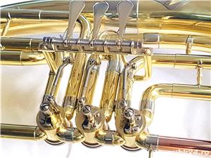 Tenor Horn Karl Glaser 3 clape Bb Bariton auriu - imagine 7