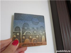 placa ceramica vintage - suvenir Ierusalim -hand made