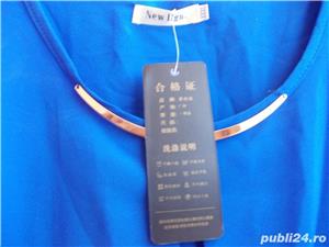 Bluza albastra eleganta - imagine 3