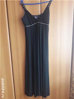 Rochie neagra lunga  - imagine 3