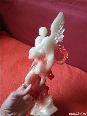 cadou rar inger Eros si Psyche mitologia greaca 31 cm resin epoxy Germania '80 - imagine 5
