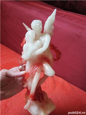 Eros si Psyche din mitologia greaca 31 cm din resin epoxy Germania '80 - imagine 1