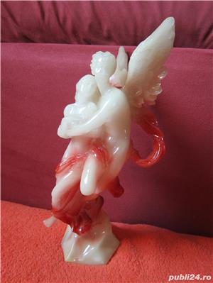 cadou rar inger Eros si Psyche mitologia greaca 31 cm resin epoxy Germania '80 - imagine 2