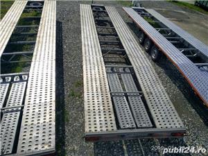 inchiriem trailer dublu platforma transport doua autoturisme remorci auto moto atv - imagine 3