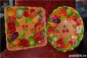Set 2 tavi, NOI- cu fructe si legume 3D pop-up