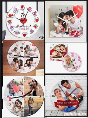 ceasuri personalizate de birou(10cm) si de perete ( 16cm si 23 cm) - imagine 3