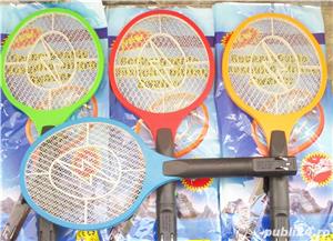 Paleta anti tantari insecte acumulator 220V 50 20cm,  functioneaza prin electrocutarea insectelor la