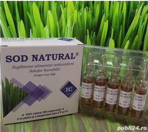 Sod natural , Institutul Cantacuzino ,extract orz verde,unic in lume, cutie 10 fiole