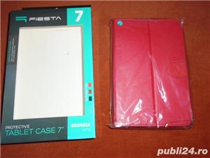 Husa noua  universala  pentru tableta 7 , rosie, din piele ecologica, Model FIESTA GEORGIA  MTE7003 - imagine 6