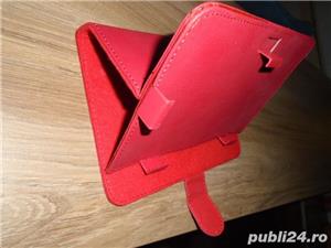 Husa noua  universala  pentru tableta 7 , rosie, din piele ecologica, Model FIESTA GEORGIA  MTE7003 - imagine 2