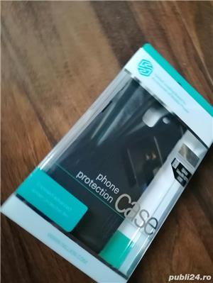 Husa Samsung Galaxy A8 Plus 2018 - Nillkin Frosted Shield, Neagra + folie protectie inclusa