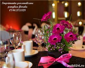 Imprimanta panglica decorativa flori. Doriti sa personalizati buchetele de flori, lumanarile de nunt