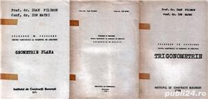 Culegeri geometrie plană & în spaţiu, trigonometrie (3 vol.)