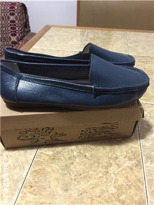 Mocasini din piele naturala pt dame - imagine 2