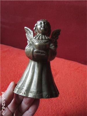 Craciun cadou rar-inger vintage bronz masiv, prima jumatare sec. XX