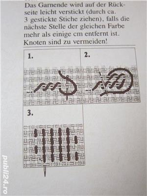 set goblen vintage Germany'80-necusut,cu ac,ate,rama lemn-cadou inedit - imagine 3