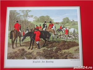 cadou inedit arta -Fox hunting placemats England '70s by Pimpernel - imagine 2