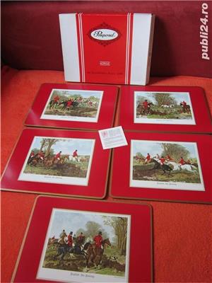 cadou inedit arta -Fox hunting placemats England '70s by Pimpernel - imagine 3