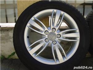 Jante de aliaj ca Noi 5x112 pe 17 originale Audi Q3(VW Tiguan)/c.iarna ca Noi 215/60R17 Dunlop 8,5mm - imagine 2