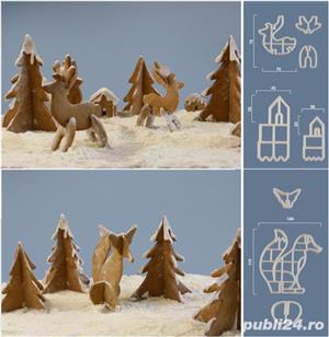 animale 3 D - forme de taiat aluat: urs, leu, ren, catel, dinosaur etc - imagine 2