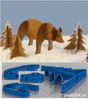 animale 3 D - forme de taiat aluat: urs, leu, ren, catel, dinosaur etc - imagine 3