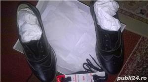 Vand pantofi de dama din piele naturala Oxford-black  - imagine 2