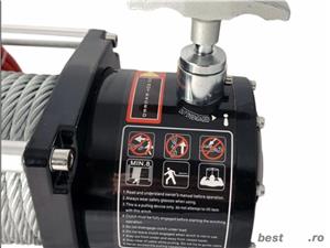 Troliu PW 8000 E 12V  PowerWinch  - 3629 kg forta de tractiune  NOU - imagine 5