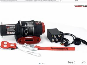 Troliu pentru ATV si UTV PW 4000 SR cu plasma PowerWinch-NOU - imagine 1