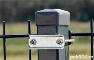 Set clema / brida de fixare pe stalpi, panouri de gard bordurat, 2D - imagine 4