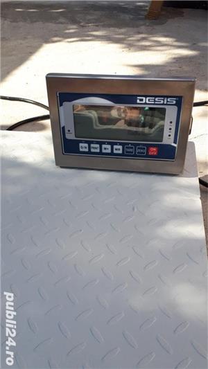 Cantar electronic tip platforma capacitate Dimensiuni 120x120 cm Max. 600 1500 kg sau 1500   3000 kg - imagine 2