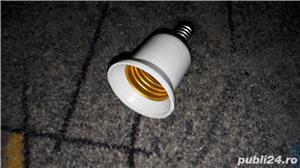 Fasung adaptor de la E14 la E27 pentru becuri