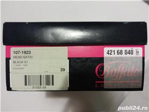 Vand pantofi negri satin+plasa delicata marimea 39 - imagine 5