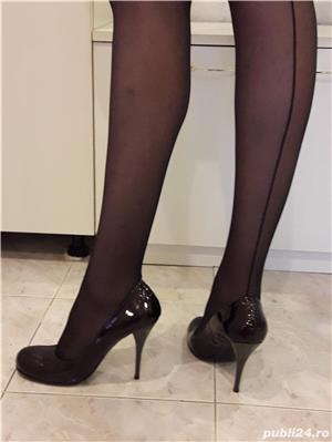 Vând pantofi superbi mărimea 39, toc cui de 10 cm - imagine 2