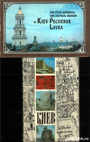 Kiev - planul oraşului + 2 albume + 3 seturi ilustrate turistice