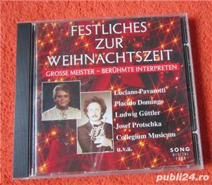cadou inedit cd Craciun Festiv cu Luciano Pavarotti , Placido Domingo,etc Germania 1995