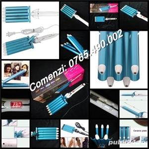 Ondulator cvintuplu electronic profesional 5 in 1 ecran lcd 80-230 c nano titaniu invelis ceramic  - imagine 3