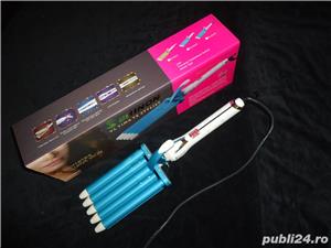 Ondulator cvintuplu electronic profesional 5 in 1 ecran lcd 80-230 c nano titaniu invelis ceramic 