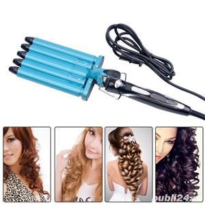 Ondulator cvintuplu electronic profesional 5 in 1 ecran lcd 80-230 c nano titaniu invelis ceramic  - imagine 2