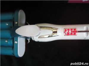 Ondulator cvintuplu electronic profesional 5 in 1 ecran lcd 80-230 c nano titaniu invelis ceramic  - imagine 5